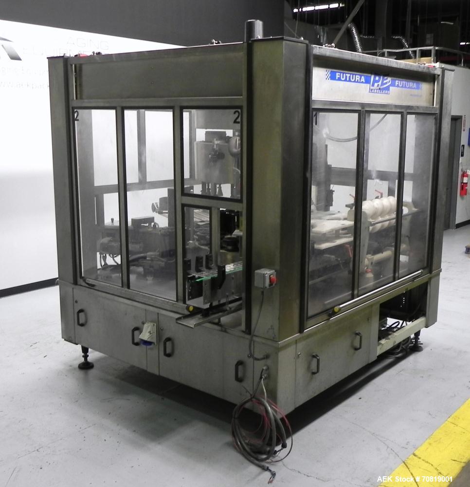 Used PE Model Futura "S" Rotary Hot Melt Wraparound Labeler