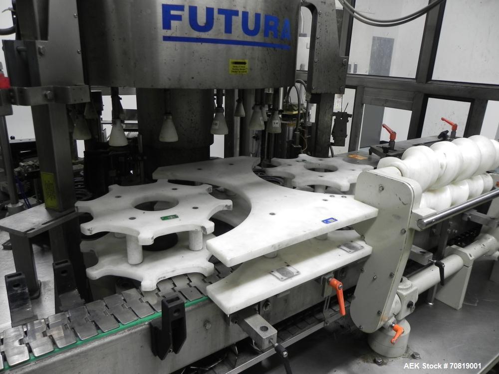 Used- PE Model Futura "S" Rotary Hot Melt Wraparound Labeler