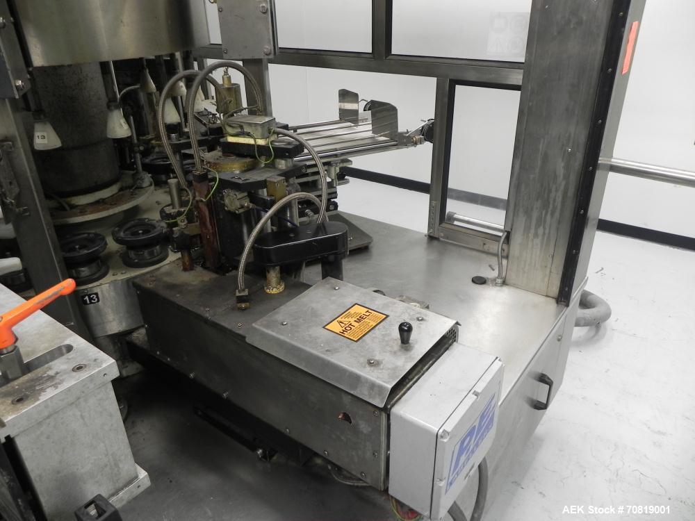 Used- PE Model Futura "S" Rotary Hot Melt Wraparound Labeler