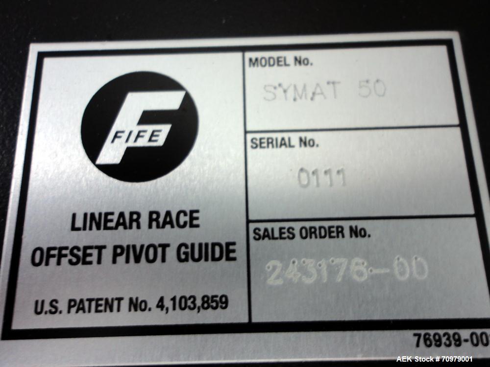 Used Trine Model 4500CE Roll Fed Wraparound Hot Melt Labeler