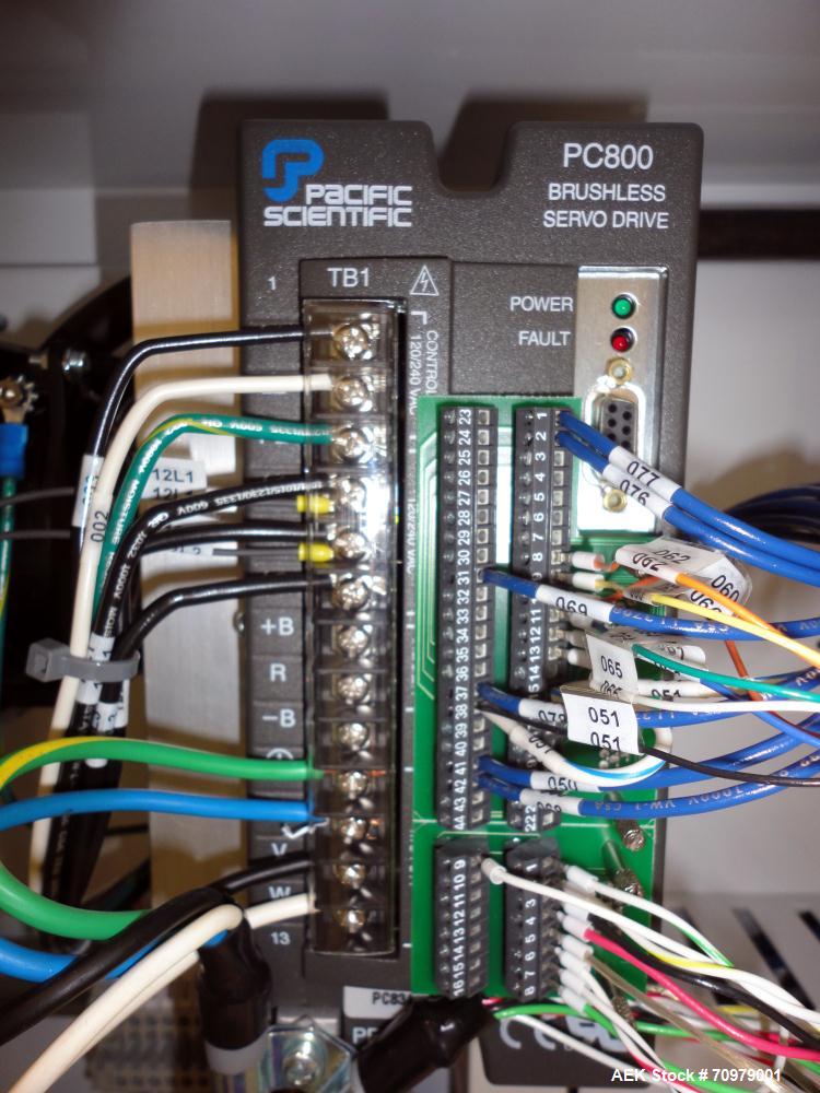 Used Trine Model 4500CE Roll Fed Wraparound Hot Melt Labeler