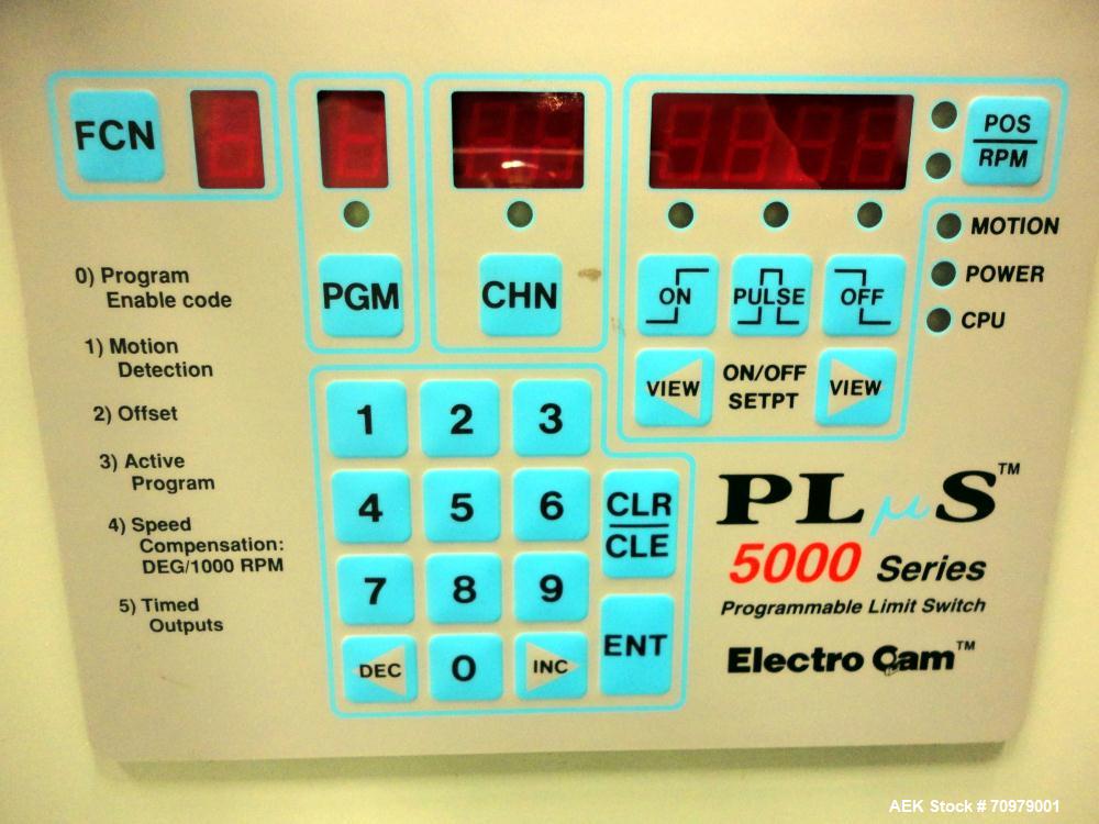 Used Trine Model 4500CE Roll Fed Wraparound Hot Melt Labeler
