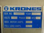 Used Krones Model Rondella Wraparound Hot Glue Labeler
