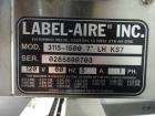 Used Label-Aire Model 3115 Left Handed Pressure Sensitive Labeler