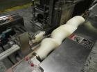 Used New Jersey Machine Mustang II Automatic Glue Labeler capable of speeds up to 250 labels per minute. Has a label size range: length 2-1/2