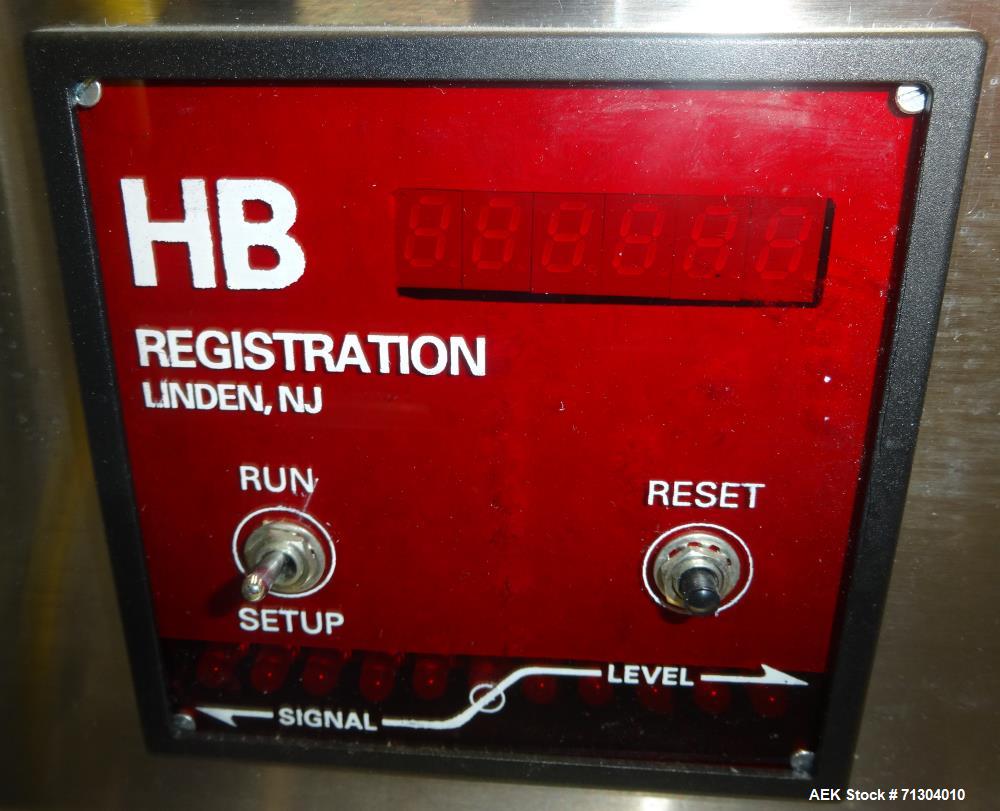 Used HB Registration (Scanning Devices) Model 796T-ST3 Label Rewinder Processin