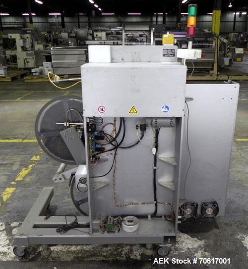 Used Label Aire ASDU 8"LH Auto Splice Dual Label Unwinder. Label Aire model ASDU 8" RH auto splice dual unwinder with bonbox capable up to 2500"/minute. Label range 1" - 8" width. Label packaging 3" ...