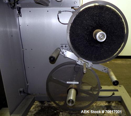 Used Label Aire ASDU 8"LH Auto Splice Dual Label Unwinder. Label Aire model ASDU 8" RH auto splice dual unwinder with bonbox capable up to 2500"/minute. Label range 1" - 8" width. Label packaging 3" ...