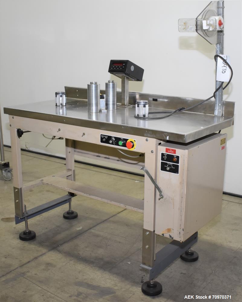 Used- WT Web Techniques Label Counter / Rewinder, Model WT-25LC. Max web width: 7" (17.78 cm), optional 10" (25.4 cm), max u...