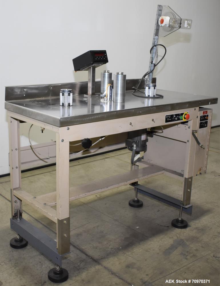 Used WT Web Techniques Label Counter / Rewinder, Model WT-25LC. Max web width: 7" (17.78 cm), optional 10" (25.4 cm), max unwind diameter: 24 inches (61 cm), max rewind diameter 18" (45 cm), optional...