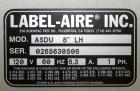 Used Label Aire ASDU 8