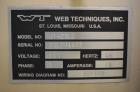 Used WT Web Techniques Label Counter / Rewinder, Model WT-25LC. Max web width: 7