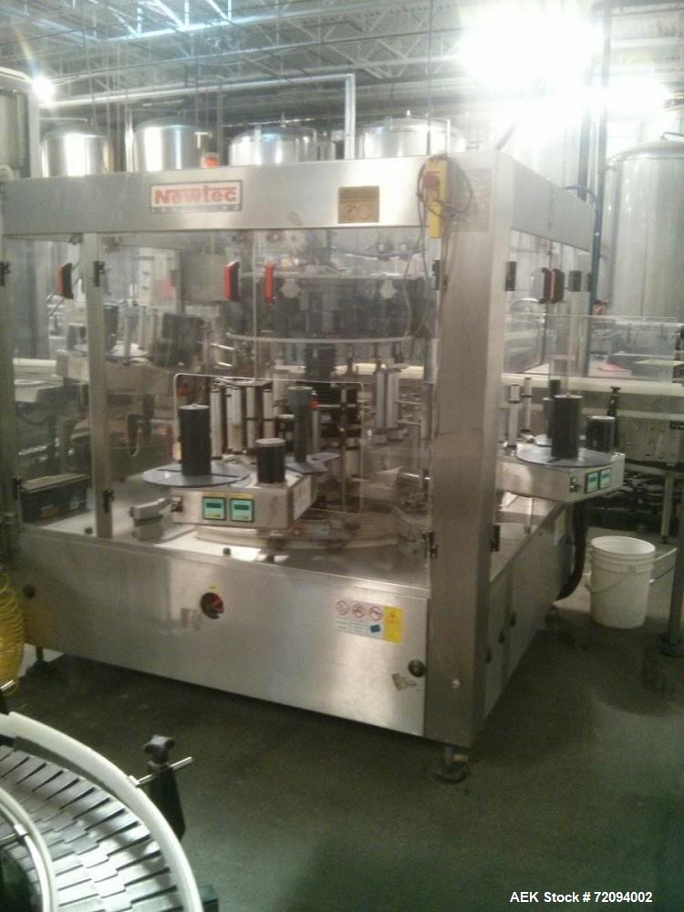 Used Newtec Leopard Inline Pressure Sensitive Labeler
