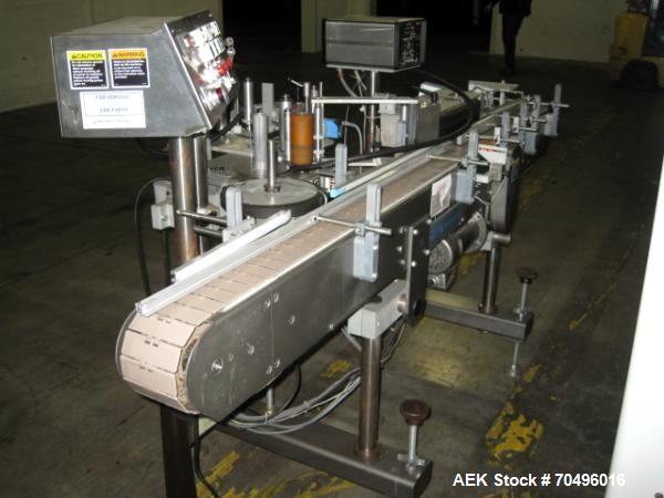 Used New Jersey Machine Pressure Sensitive Labeler, Type AutoColt I, Model 326LWP-325