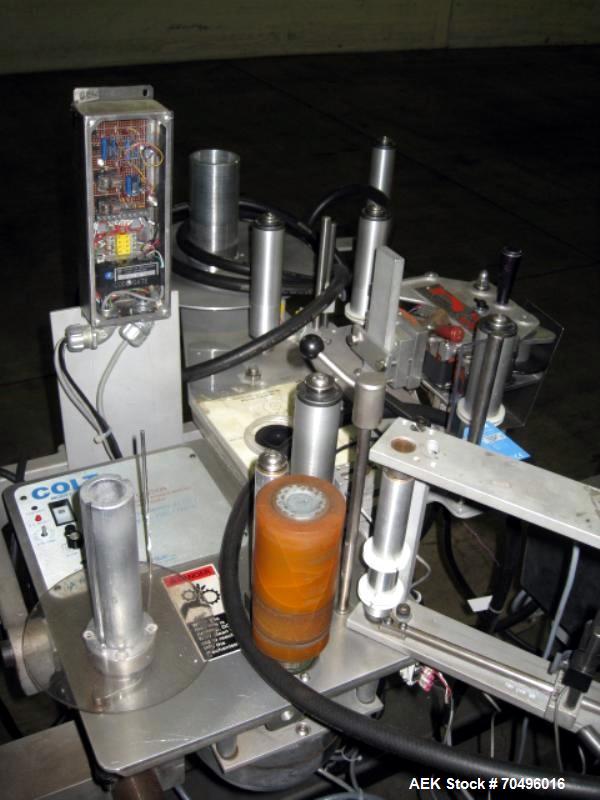 Used New Jersey Machine Pressure Sensitive Labeler, Type AutoColt I, Model 326LWP-325