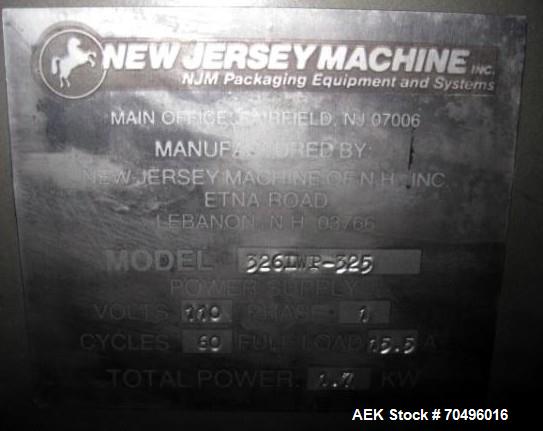 Used New Jersey Machine Pressure Sensitive Labeler, Type AutoColt I, Model 326LWP-325