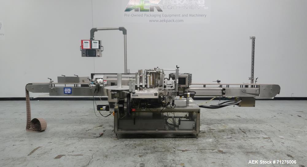 Used New Jersey Machine Front Back and Wraparound Pressure Labeler