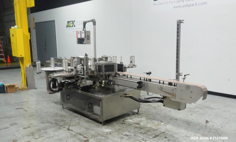 Used New Jersey Machine Front Back and Wraparound Pressure Labeler
