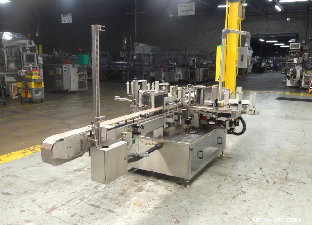 Used New Jersey Machine Front Back and Wraparound Pressure Labeler