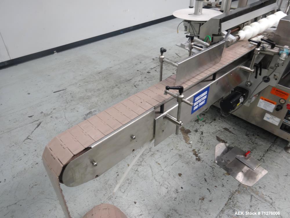 Used New Jersey Machine Front Back and Wraparound Pressure Labeler
