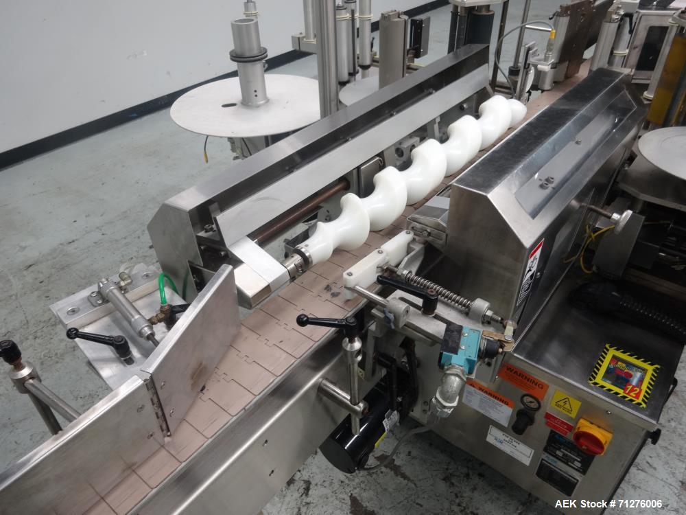 Used New Jersey Machine Front Back and Wraparound Pressure Labeler
