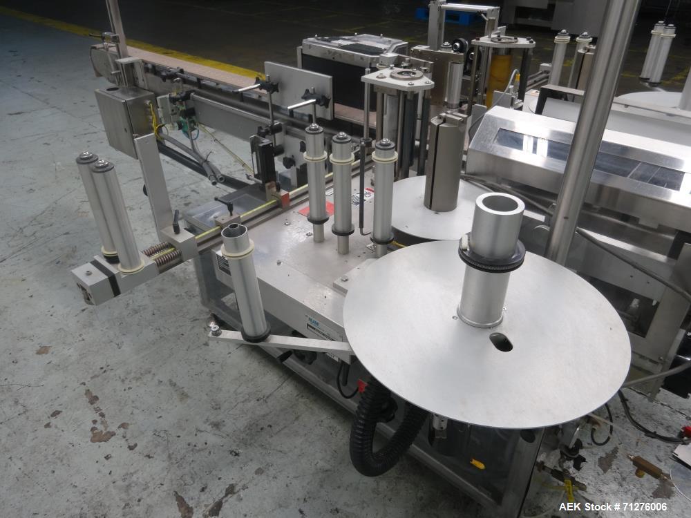 Used New Jersey Machine Front Back and Wraparound Pressure Labeler
