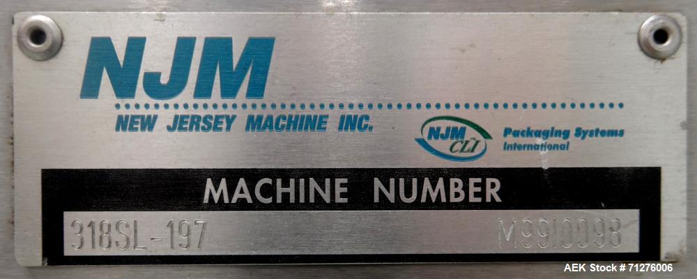 Used New Jersey Machine Front Back and Wraparound Pressure Labeler