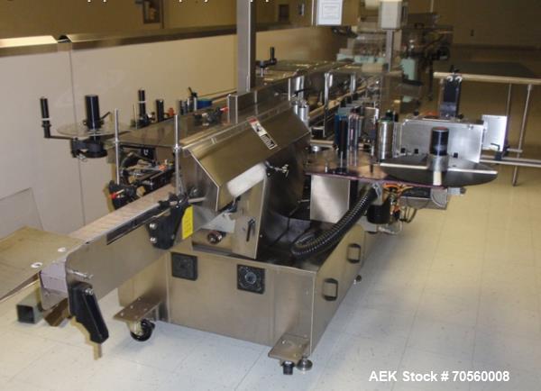 Used New Jersey Wraparound Labeler, Model 334RLD80-235