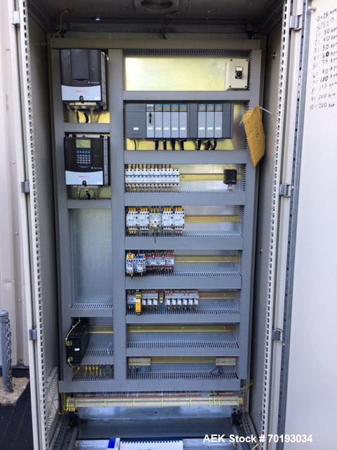 Used P.E. Master 12 Station Rotary Pressure Sensitive Labeler.