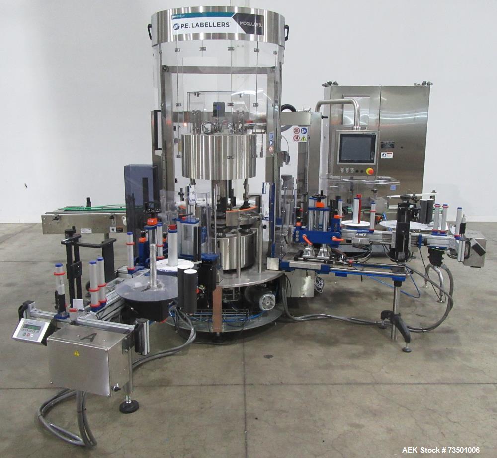 Unused PE Modular SL Series Rotary Pressure Sensitive Labeler – Dual Heads, Camera & Date Code