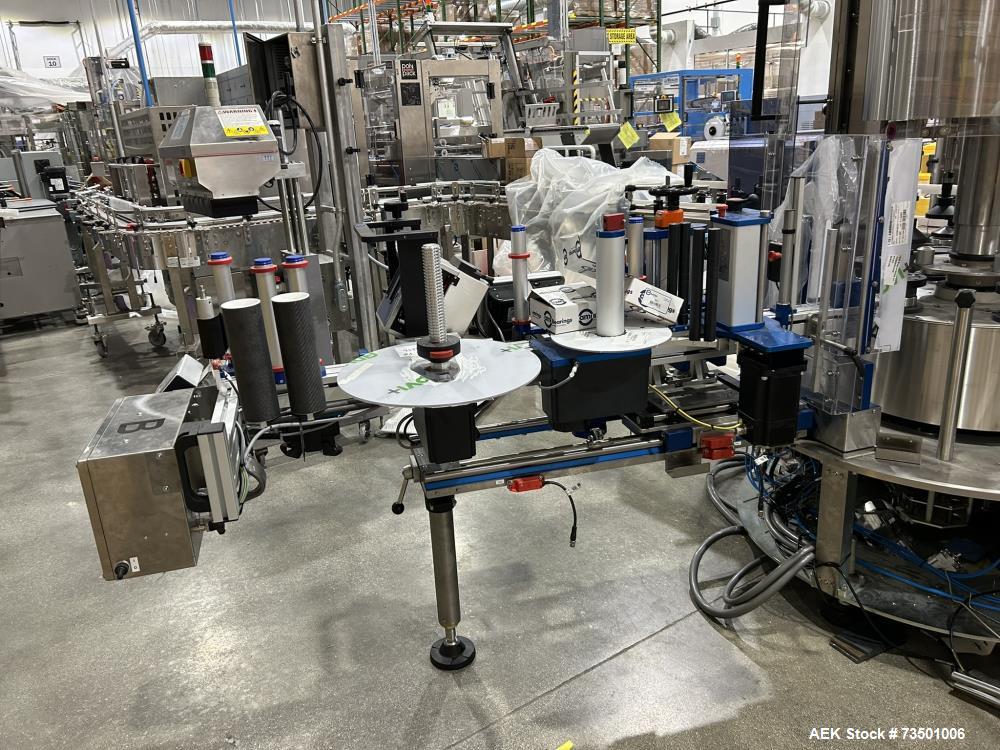 Unused PE Modular SL Series Rotary Pressure Sensitive Labeler – Dual Heads, Camera & Date Code