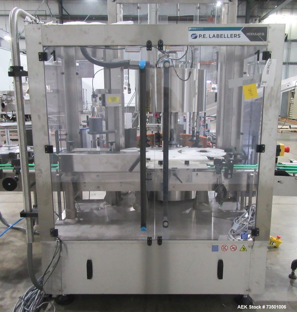 Unused PE Modular SL Series Rotary Pressure Sensitive Labeler – Dual Heads, Camera & Date Code