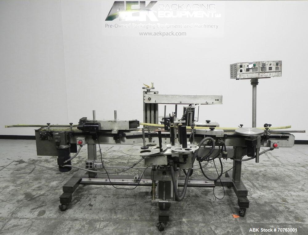 Used Quadrel Versaline 2000 Front Back and Wrap Pressure Senisitve Labeler