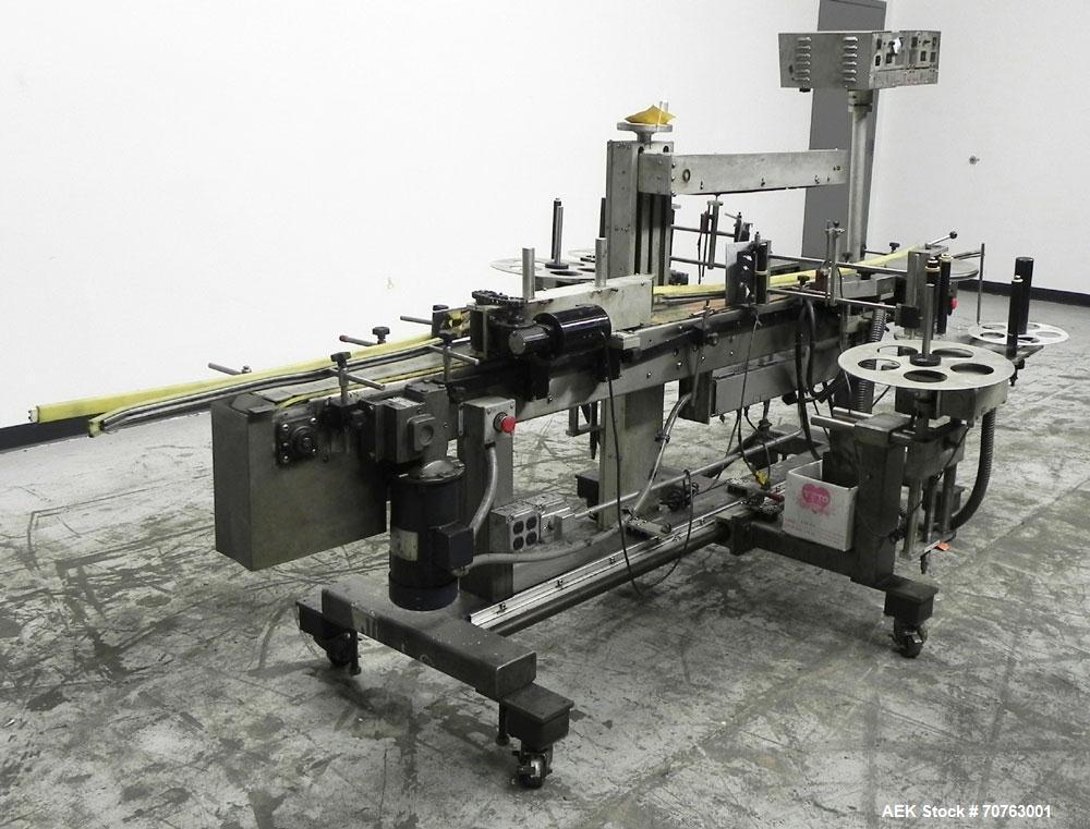 Used Quadrel Versaline 2000 Front Back and Wrap Pressure Senisitve Labeler
