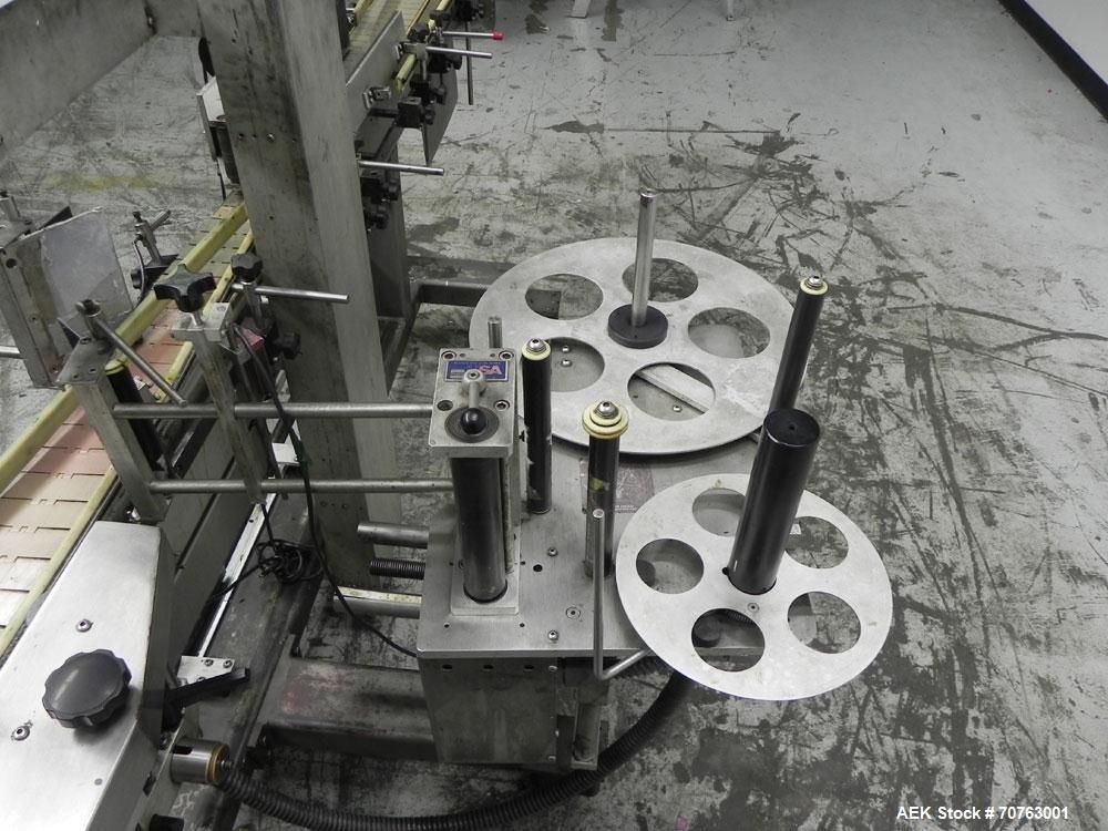 Used Quadrel Versaline 2000 Front Back and Wrap Pressure Senisitve Labeler