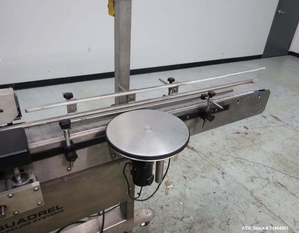 Used Quadrel Double Head Front Back and Wrap Pressure Sensitive Labeler