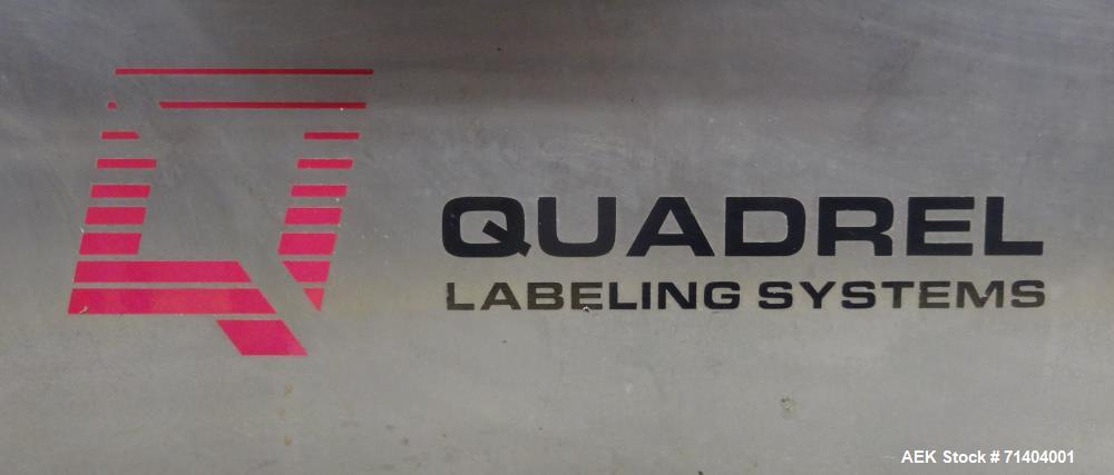 Used Quadrel Double Head Front Back and Wrap Pressure Sensitive Labeler