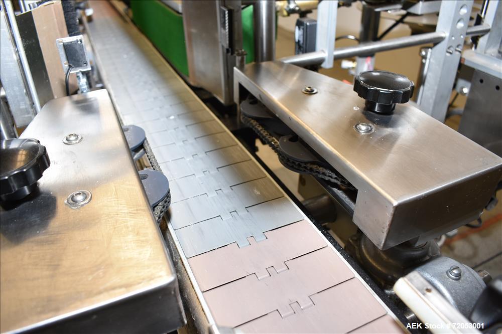 Used Quadrel Front, Back and Wrap Labeler, Model Versaline.