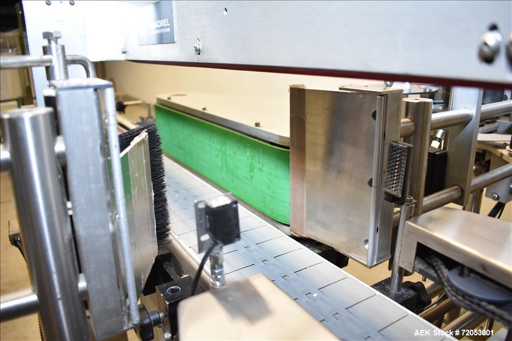 Used Quadrel Front, Back and Wrap Labeler, Model Versaline.