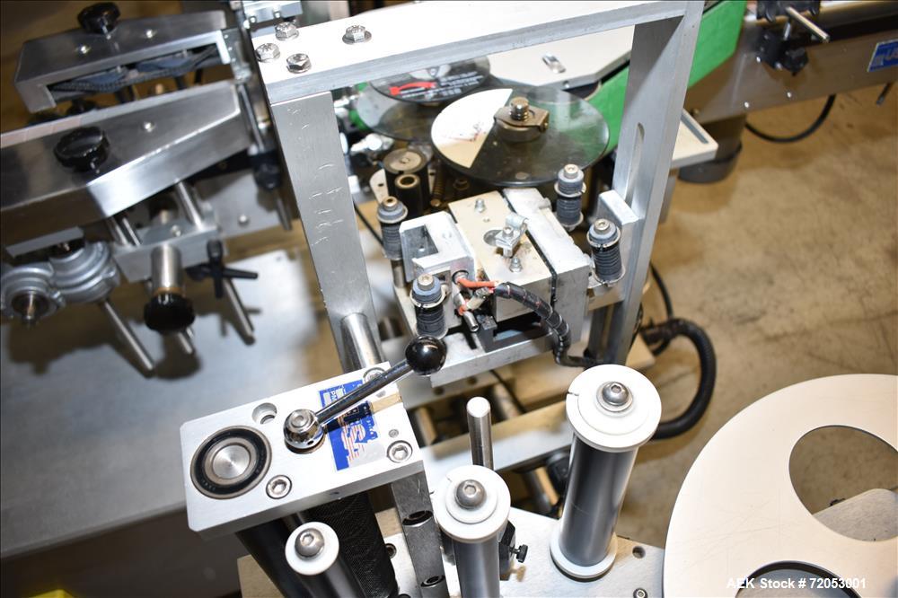 Used Quadrel Front, Back and Wrap Labeler, Model Versaline.