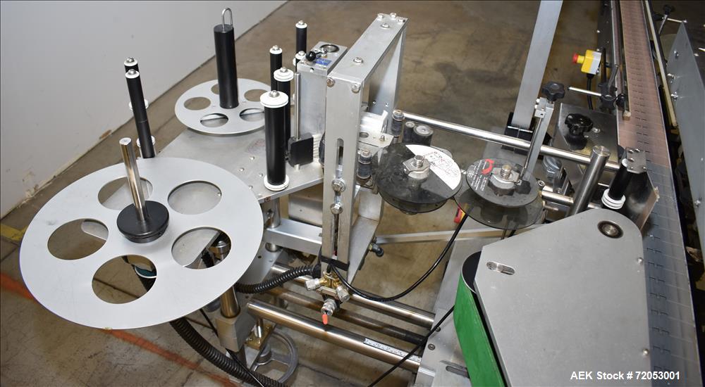 Used Quadrel Front, Back and Wrap Labeler, Model Versaline.
