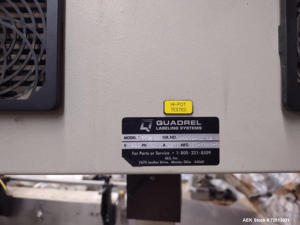 Used Quadrel Versaline Dual Sided PSL Labeler