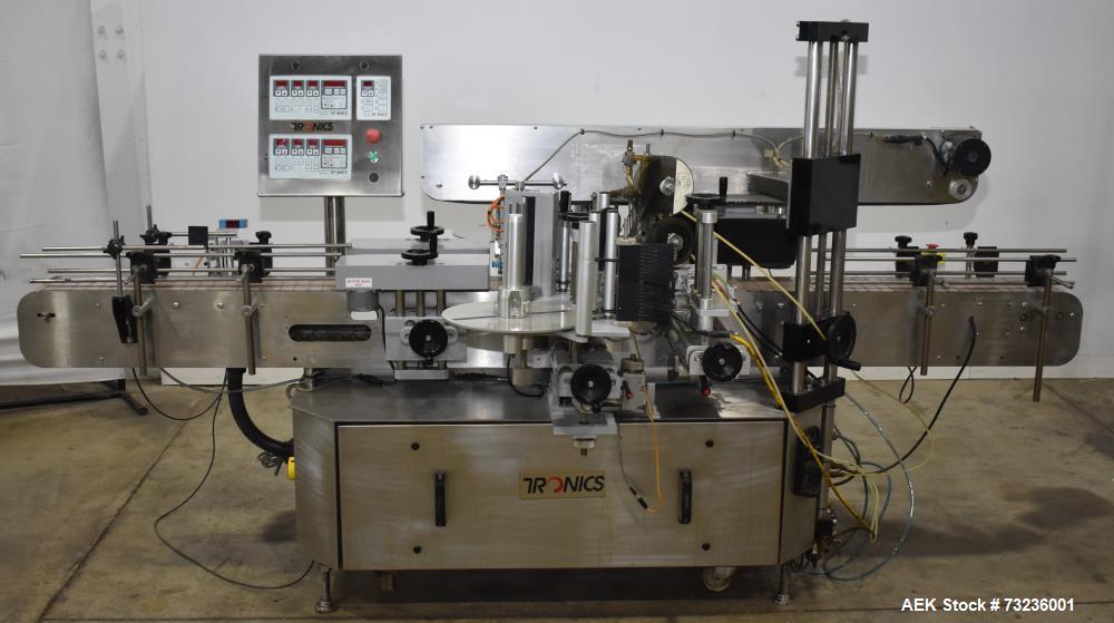 Tronics Model S30 Series 3 Pressure Sensitive Front and Back Labeler