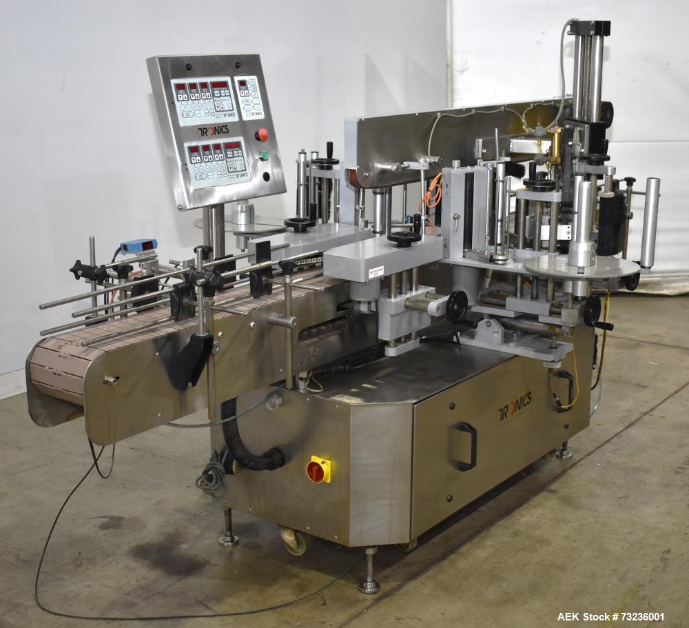 Tronics Model S30 Series 3 Pressure Sensitive Front and Back Labeler