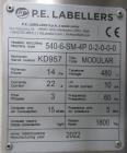Unused PE Modular SL Series Rotary Pressure Sensitive Labeler – Dual Heads, Camera & Date Code