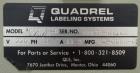 Used Quadrel Double Head Front Back and Wrap Pressure Sensitive Labeler