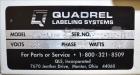 Used Quadrel Front, Back and Wrap Labeler, Model Versaline.