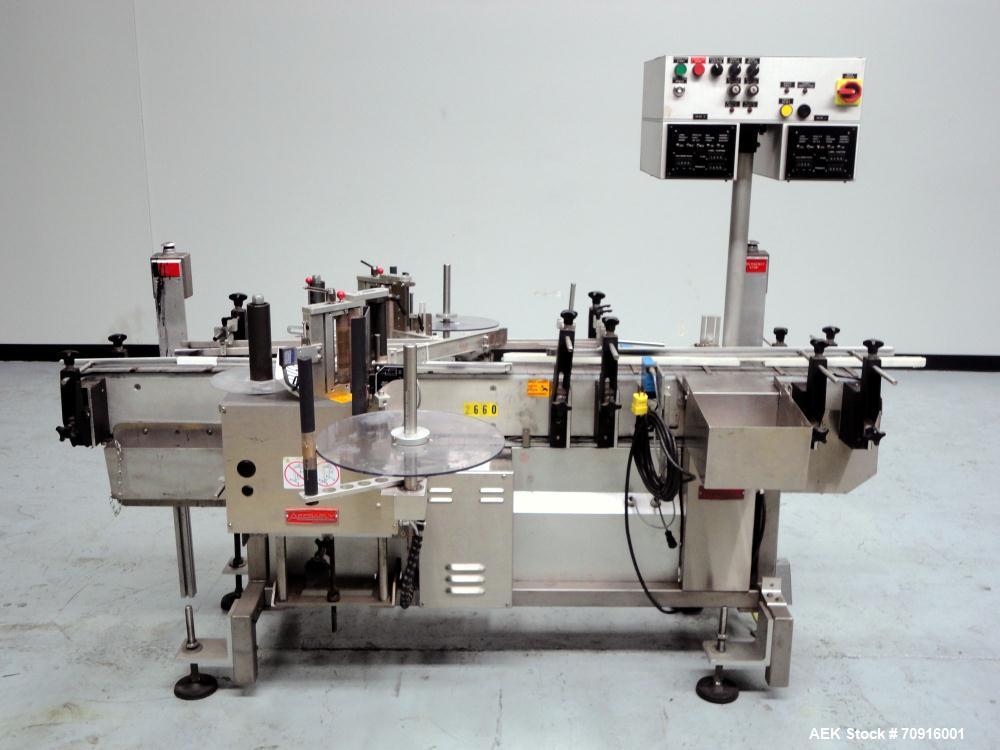 Used Accraply Model 350 PTE Front and Back Tamper Evident Labeler