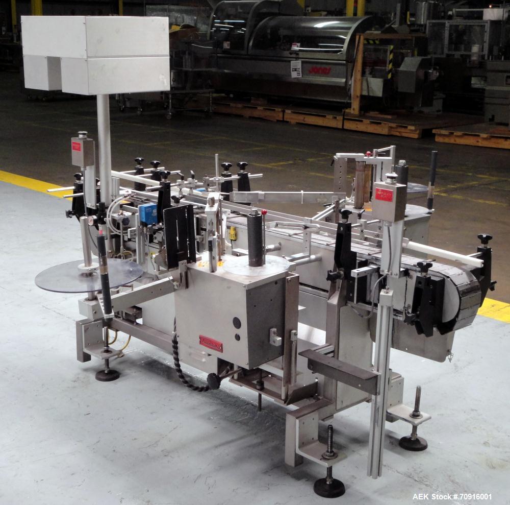 Used Accraply Model 350 PTE Front and Back Tamper Evident Labeler