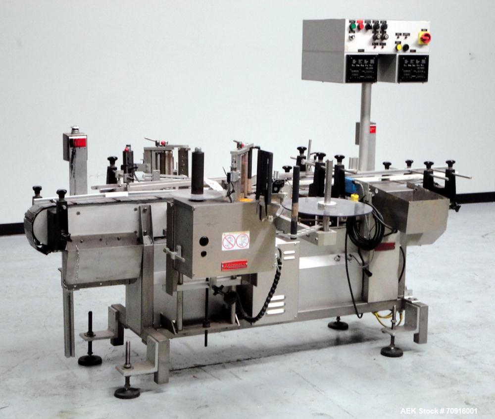 Used Accraply Model 350 PTE Front and Back Tamper Evident Labeler